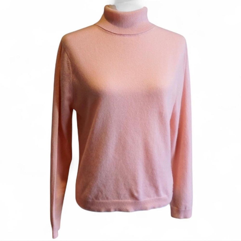 💚 CROFT & BARROWS 100% Cashmere Turtleneck Sweater (S)